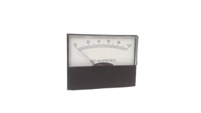 Yokogawa 260210MTMT9 - DISCONTINUED BY MANUFACTURER, ANALOG PANEL METER, AC AMPERES, 0-10A, SURFACE MOUNT, 2-1/2 INCH ACRYLIC COVER