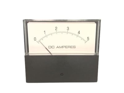 Yokogawa 612234-T - DISCONTINUED BY MANUFACTURER, PANEL METER, AMPERE METER, 0-5AMPERES, 0-LEFT, 5-RIGHT