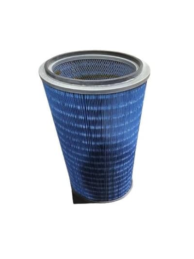 FILTER, FIBRA WEB MEDIA, 180 F TEMPERATURE LIMIT, OVAL SHAPE, 26 INCH LENGTH, GALVANIZED CONSTRUCTION