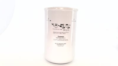 HYDRAULIC FILTER, SPIN-ON DURAMAX, SYNTHETIC FILTER MEDIA, 23 MICRON FILTER RATING, BUNA-N SEAL, 4.76 INCH OD X 7.6 INCH LENGTH