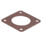 Hirschmann Male Brown Flat Gasket for use with MIL Universal Connectors, MIL-C-5015 Connectors, DIN Universal