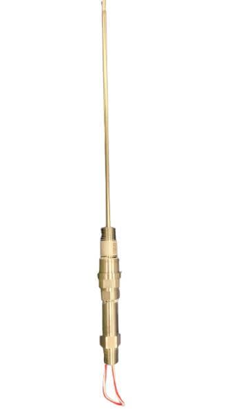 TEMPERATURE SENSOR, CLASS B, THIN-FILM, SINGLE ELEMENT, 4 WIRE, UNION STYLE EXTENSION, ENGLISH, STAINLESS STEEL, SPRING LOADED ADAPTER MOUNT
