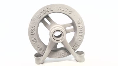 DISCONTINUED BY MANUFACTURER, CHAIN WHEEL, DUCTILE IRON, DIAMETER 6-7.5 INCH