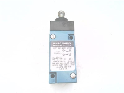 Honeywell LSD1A - MICROSWITCH, LIMIT SWITCH, ROLLER PLUNGER, SPDT-1NO, 10-AMP, 600V, 17.79N