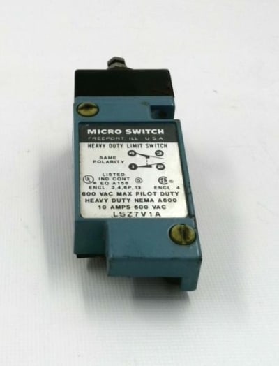 Honeywell LSZ7V1A - DISCONTINUED BY MANUFACTURER, LIMIT SWITCH, HDLS SERIES, 600 VAC, 10 AMP, 0.5-14 NPT CONDUIT, SPDT DB