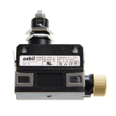 Honeywell SL1-D - LIMIT SWITCH, CROSS ROLLER PLUNGER, SPDT, CONTACT CURRENT AC MAX: 5 AMP, CONTACT VOLTAGE AC MAX: 250V, OPERATING FORCE M