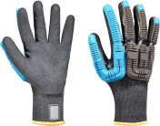 Honeywell Safety 41-4438BL Black Fibreglass, High Performance Polyethylene, Polyester, Steel Fibre Work Gloves, Nitrile
