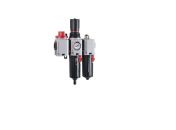 Norgren 3/8 in G Filter Regulator Lubricator, Automatic Drain, 40 μm Filtration Size Integrated Pressure Gauge