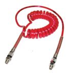 Norgren 4 m Red, Polyurethane Coil Tubing with Connector, 60 °C
