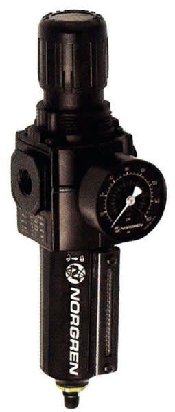Norgren B74G-4AK-AD3-RMG - FILTER/REGULATOR,1/2" PTF, METAL BOWL, AUTO DRAIN, 5-150 PSI, 40UM, B74G SERIES, REL3-10 BAR