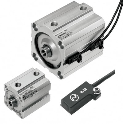 Norgren DC/92025/M/2 - DOUBLE ACTING RODLESS AIR CYLINDER: 1" BORE, 2" STROKE, 145 PSI MAX, 10-32 UNF PORT