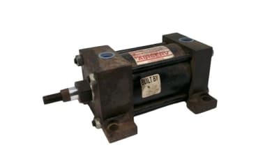 Norgren EJ0977A1-SL2.50X2.00 - DISCONTINUED BY MANUFACTURER, PNEUMATIC CYLINDER, 2.5 INCH BORE, 2 INCH STROKE, 150 PSI, SIDE LUG MOUNTING, ADJUSTABLE C