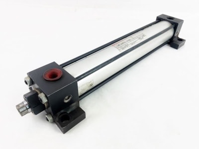 Norgren EJ0977A3-1.50X9.000 - DISCONTINUED BY MANUFACTURER, PNEUMATIC CYLINDER, 1-1/2" BORE, 9" STROKE, SIDE LUG MOUNT, ADJUSTABLE CUSHION, FEMALE ROD