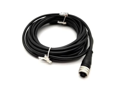 Norgren M/P34692A/5 - DISCONTINUED BY MANUFACTURER, CORD SET, M12 CONNECTOR, SINGLE END, 5 METER, FOR SENSOR, 3 WIRE, 250 VAC, 300 VDC