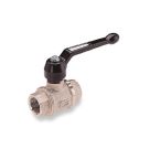 Norgren Nickel Plated Brass Threaded 2-Way 12 bar, Ball Valve