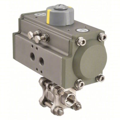 Norgren P3S25AJSR06310A - ACTUATED BALL VALVE, FNPT CONNECTION TYPE, 3-PIECE VALVE STRUCTURE, INLINE BODY STYLE, 80-110 PSI, 1000 PSI CWP, 150 PSI