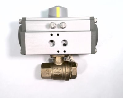 Norgren PHH24ATSR05212A3 - PNEUMATIC ACTUATED BALL VALVECHROME PLATED BRASSSPRING RETURN3/4 PIPE SIZE THREE 1/4INCH NPT PORTS