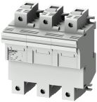 Siemens 100A Rail Mount Fuse Holder for 22 x 58 mm, 3P-Pole, 690V