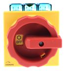 Siemens 3-Pole Panel Mount Isolator Switch -, IP65, 125A, 45 kW