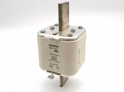 Siemens 3NE1435-0 - FUSE LINK, SITOR, 560 AMP, 690 VAC, 440 VDC, FRONT INDICATOR, WITH BLADE CONTACTS, CLASS GS, NH3, W/ FRONT INDICATOR