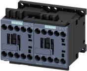 Siemens 3RA23 Reversing Contactor, 24V dc Coil, 3-Pole, 9 A, 4 kW 24V dc, 3 NO, 400V ac