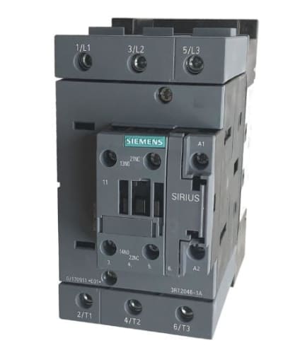 Siemens 3RT2046-1AK60 - DISCONTINUED BY MANUFACTURER, POWER CONTACTOR, SIRIUS, 3 POLE, 95 AMP, COIL: 110 VAC (50 HZ) / 120 VAC (60 HZ), 45 KW /