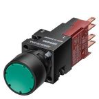 Siemens 3SB2 Series Pushbutton, Plate, 16 mm Cutout Yellow, 1 NO, IP65