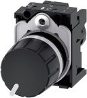 Siemens 3SU1 2.2 kΩ Rotary Potentiometer 1-Turns 1-Gang Panel Mount, 3SU1200-2PW10-1AA0