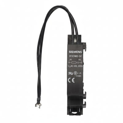 Siemens 3TX7462-3V - SURGE SUPPRESSOR, RC ELEMENT, FOR SNAPPING ON, 400-600 V AC, FOR CONTACTORS SIZE 3...6