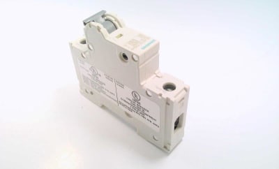 Siemens 5SJ4110-7HG40 - CIRCUIT BREAKER, MINIATURE, 5SJ4 SERIES, 10 AMP, 240 VAC, 60 VDC, 1 POLE, DIN RAIL MOUNT