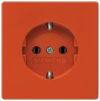 Siemens 5UB18 Red 1 Gang Electrical Socket, 16A Indoor, Schuko