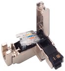 Siemens 6GK1901 Series RJ45 Connector Male, Cable, Cat6 Right Angle 2 Port 4 Way