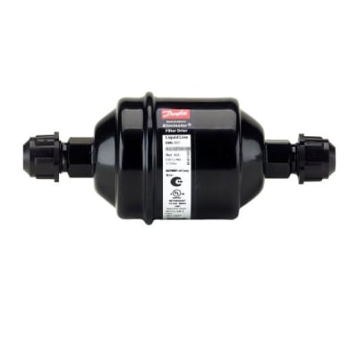 REFRIGERANT LIQUID LINE DRIER FILTER, STEEL, SERIES: DCL, INLET: 1/2 INCHES, OUTLET: 1/2 INCHES, TEMP RANGE: -40 TO 160 DEGREES F, -40 TO 70 DEGREES C