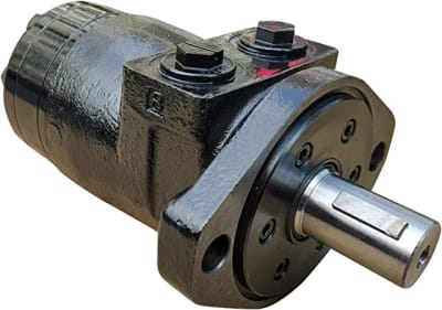 DISCONTINUED BY MANUFACTURER, INTERCHANGE HYDRAULIC MOTOR, 9.5 CU. INCH DISPLACEMENT, MAXIMUM PRESSURE 1840 PSI, TORQUE 2170 IN-LB, MAXIMUM SPEED 370 RPM