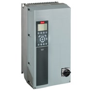 (131Z7235), FREQUENCY CONVERTER, VLT AQUA DRIVE FC-202, 5.5 KW / 7.5 HP, 3 PHASE, 380-480 VAC INPUT, IP55 / TYPE 12, RFI FILTER, LOCAL CONTROL PANEL