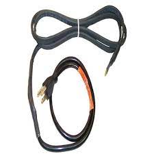 PARALLEL HEATING CABLE, 120 VOLT W/PLUG, 30 WATTS @ 50 DEGREES F, 6 FOOT HEATING ELEMENT