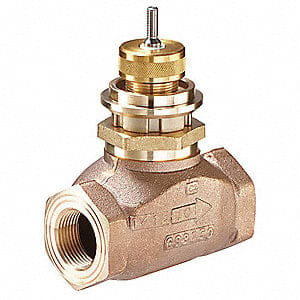 CONTROL VALVE, 2-WAY, NO, 1/2" S.S. TRIM, BRONZE BODY, 4.6CV EQUAL PERCENTAGE FLOW
