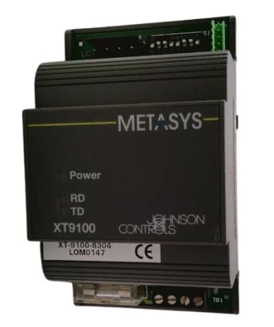 DISCONTINUED BY MANUFACTURER, EXTENSION MODULE, MODEL XT9100, I/O 0-10 V, LED STATUS INDICATOR, 24 VAC SUPPLY, CONNECTS XP TO DX MODULE