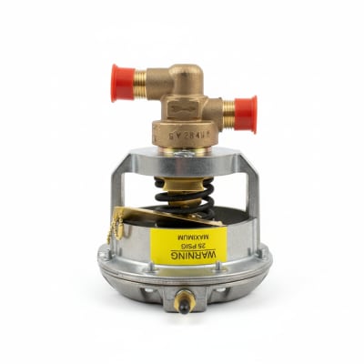 PNEUMATIC 2WAY VALVE ASSY. 1/2 INCH NORM OPEN FLARED, 3.2CV, 3-6# SPRING W/ACT.