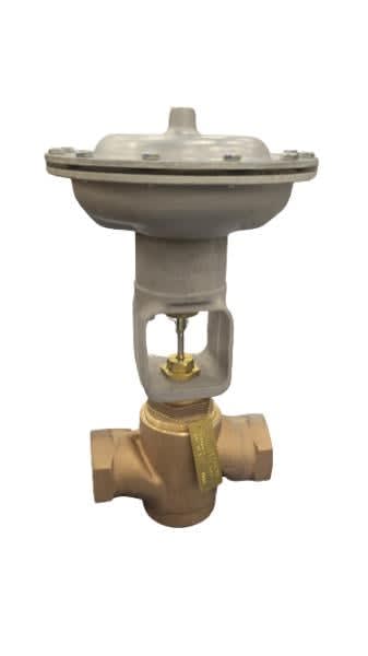 DISCONTINUED BY MANUFACTURER, VALVE, CAGE TRIM, NPT / INTERNAL, 1-1/2 INCH, 9-13 SPRING RANGE PSIG, 27.5 CV, BRONZE