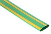 RS PRO Heat Shrink Tubing, Green, Yellow 19.1 mm Sleeve Dia. x 1.2m Length 2:1 Ratio