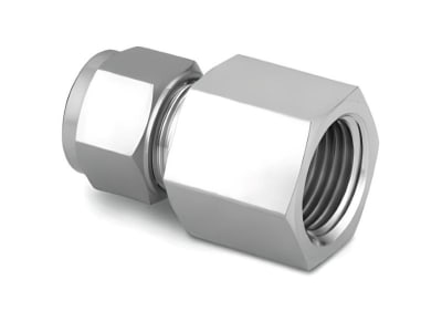 Swagelok 22Q66T1 - FEMALE CONNECTOR 1/2" TUBE OD X 1/2" NPT, SS 316, CROSS-REFERENCE:, HAM-LET PART# 766LSS1/2X1/2, PARKER PART# 8FSC8N , S
