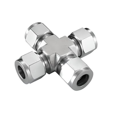 Swagelok 51Q6 - UNION CROSS 1/2", SS 316, CROSS-REFERENCE: HAM-LET PART# 7102LSS1/2, PARKER PART# 8ECR8, SWAGELOK PART # SS-810-4