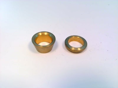 Swagelok B-400-SET - FERRULE SET, 1 FRONT FERRULE, 1 BACK FERRULE, 1/4 INCH TUBE FITTING, BRASS