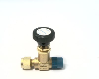 Swagelok B-4JN1 - DISCONTINUED BY MANUFACTURER, BRASS SCREWED-BONNET NEEDLE VALVE, 1/4 IN. MNPT X 1/4 IN. SWAGELOK TUBE FITTING