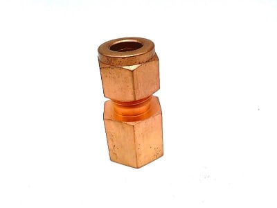 Swagelok B-600-7-4 - BRASS SWAGELOK TUBE FITTING, FEMALE CONNECTOR, 3/8 IN. TUBE OD X 1/4 IN. FEMALE NPT