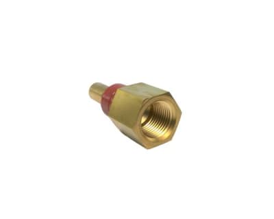 Swagelok B-QC8-D-8PFEP - DISCONTINUED BY MANUFACTURER, BRASS INSTRUMENTATION, QUICK CONNECT STEM WITH VALVE, SERIES QC8, EP O-RING, 1.3 CV, 1/2 I