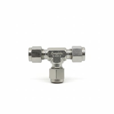 Swagelok S-400-3 - CARBON STEEL SWAGELOK TUBE FITTING, UNION TEE, 1/4 IN. TUBE OD