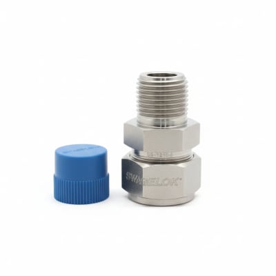 Swagelok SS-1210-1-8 - TUBE FITTING, MALE CONNECTOR, 3/4 IN. TUBE OD X 1/2 IN. MALE NPT
