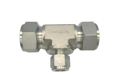 Swagelok SS-1610-3-16-8 - DISCONTINUED BY MANUFACTURER, TUBE FITTING, REDUCING UNION TEE, 1 X 1 X 1/2 INCH TUBE OD, STAINLESS STEEL